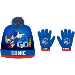 SET GORRO Y GUANTES SONIC...