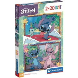 PUZZLE STITCH DISNEY 2X20PZS