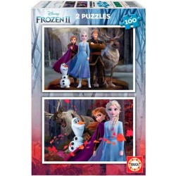 PUZZLE 2X100 PZAS. FROZEN II