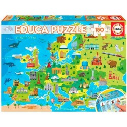 PUZZLE EDUCA 150 PZAS MAPA...