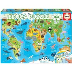 PUZZLE EDUCA 150 PZAS MAPA...