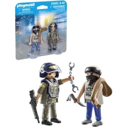 POLICIA CON LADRON PLAYMOBIL