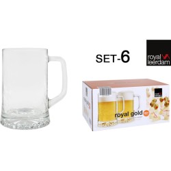 SET 6 JARRA CERVEZA 62CL...