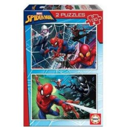 SPIDERMAN PUZZLE DOBLE 2X100