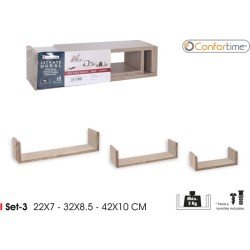 SET3 ESTANTE MURAL MDF...