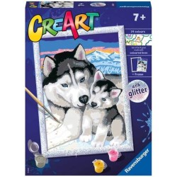 CREART CUTE HUSKIES GLITTER