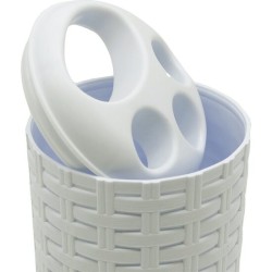 PORTACEPILLOS RATTAN BLANCO