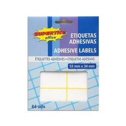 ETIQUETAS ADHESIVAS 53X34MM...