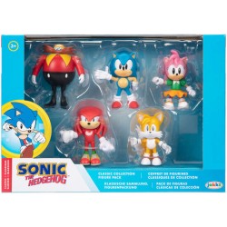 BLISTER 5 FIGURAS SONIC THE...