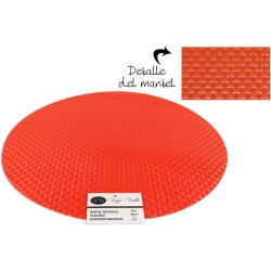 SALVAMANTEL PVC NARANJA 38CM