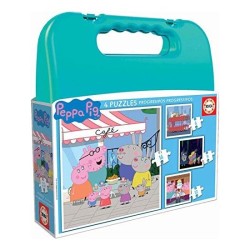 MALETIN CON 4 PUZZLES PEPPA...