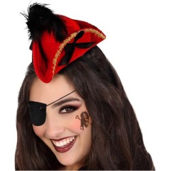 SOMBRERO PIRATA ROJO