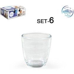 SET 6 VASOS TRANSPARENTE...