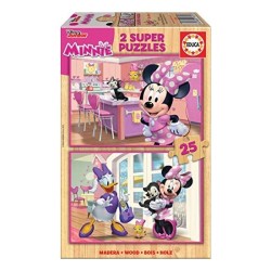 2 PUZZLES DE MADERA DE 25...