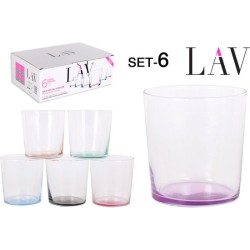 SET 6 VASOS PINTA 345CC...