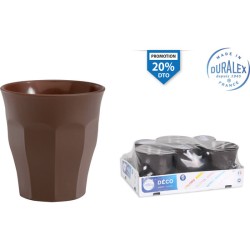 SET 6 VASOS MARRON 9CL...