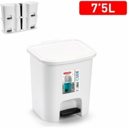 PAPELERA 7,5 L BLANCO