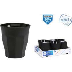 SET 6 VASOS NEGRO 9CL PICARDIE