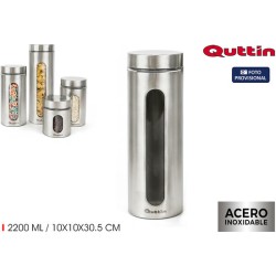 TARRO VIDRIO/ACERO 2200ML...