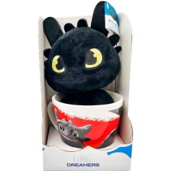 TAZA + PELUCHE TOOTHLESS...